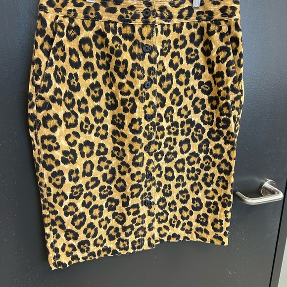 Lauren Ralph Lauren 8 EUC Linen and cotton cheetah skirt in EUC - Picture 2 of 14